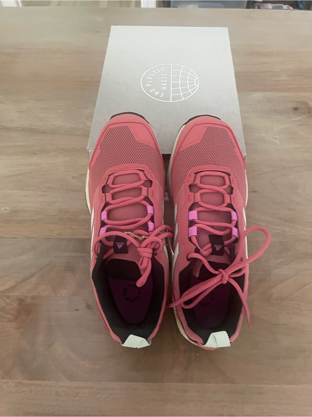 adidas Coral Pink Mesh Athletic Sneakers